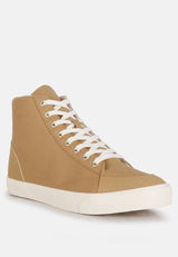 Ankle Length Solid Sneakers from London Rag International
