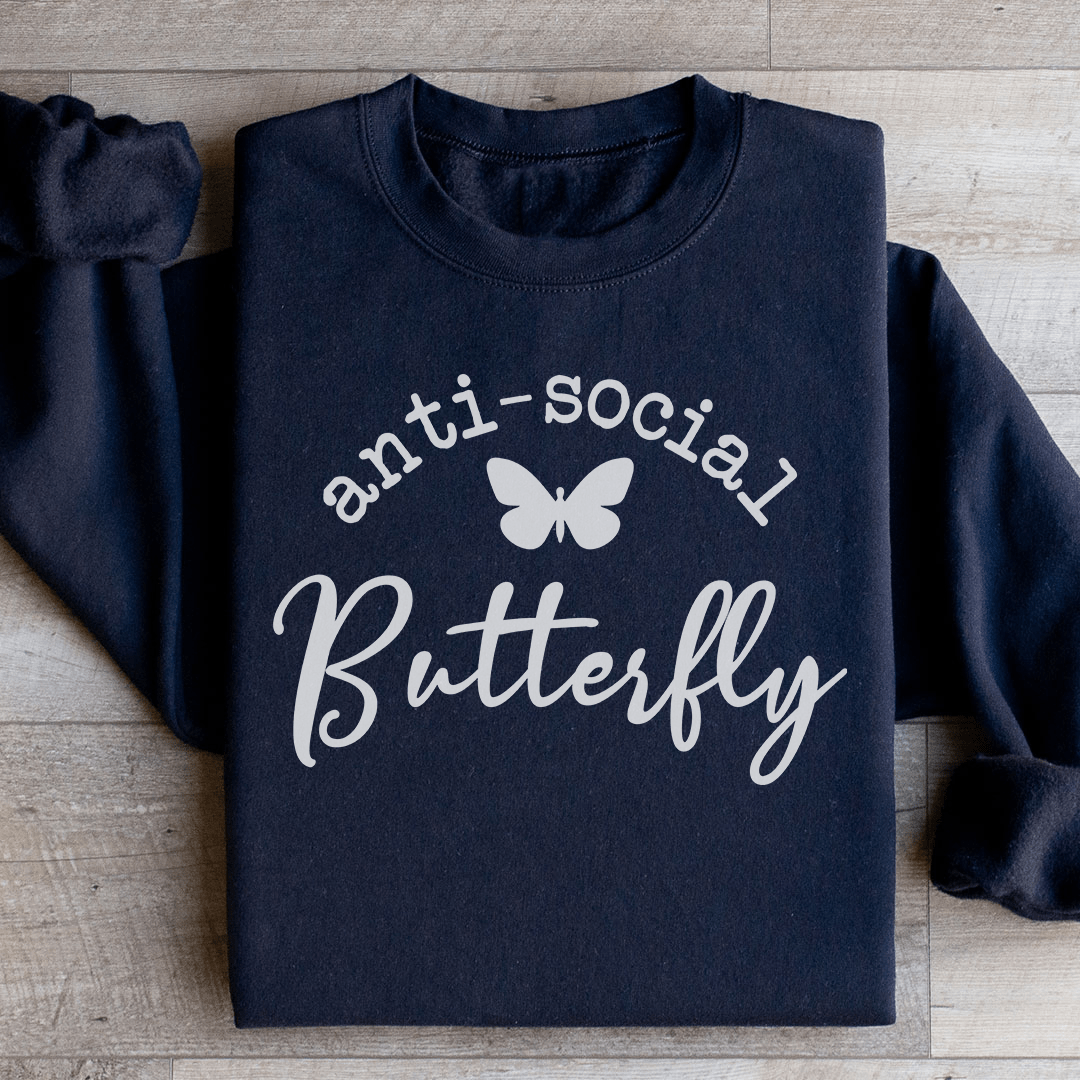 Anti Social Butterfly Sweatshirt from Peachy Sunday