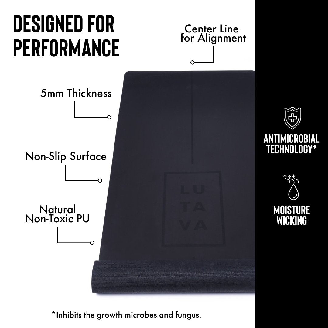Antimicrobial Pu Yoga Mat  From Lutava