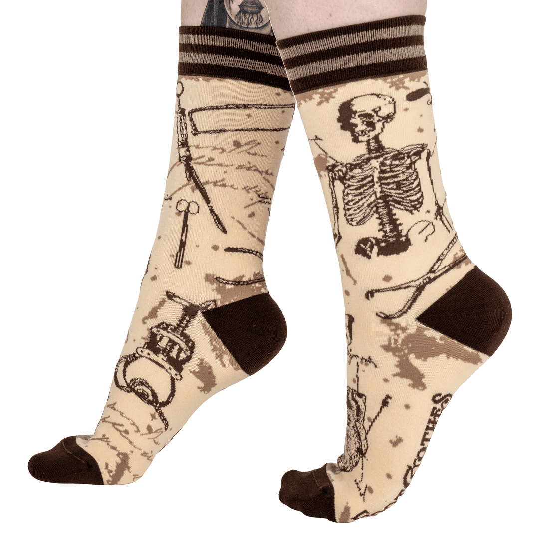 Antique Medical Crew Socks from FootClothes