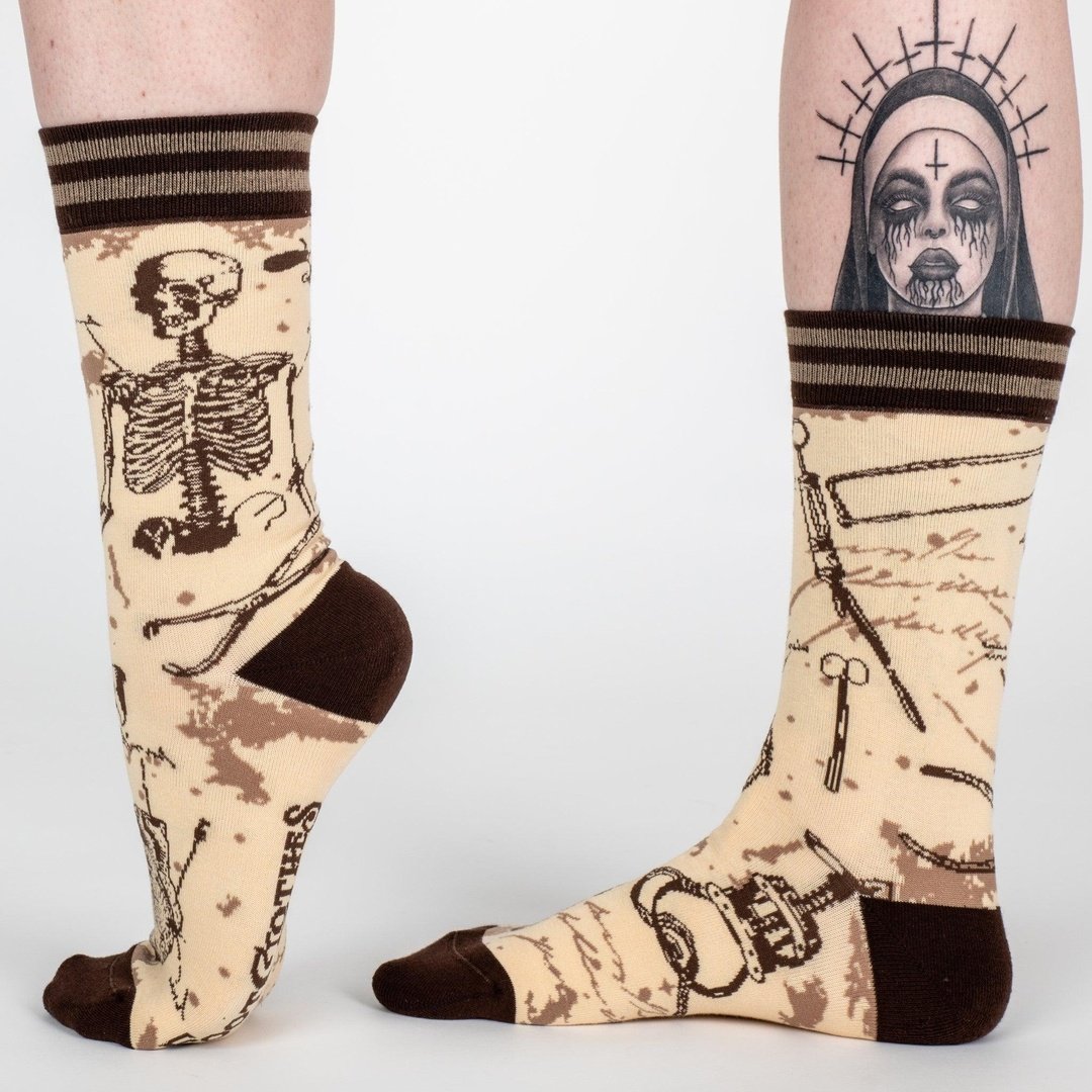 Antique Medical Crew Socks from FootClothes
