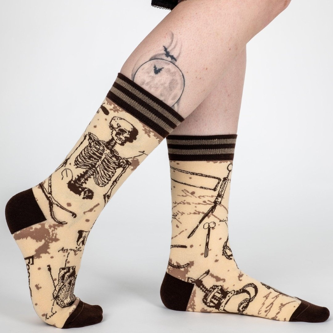 Antique Medical Crew Socks from FootClothes
