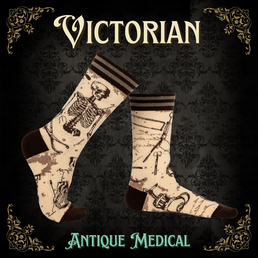 Antique Medical Crew Socks from FootClothes