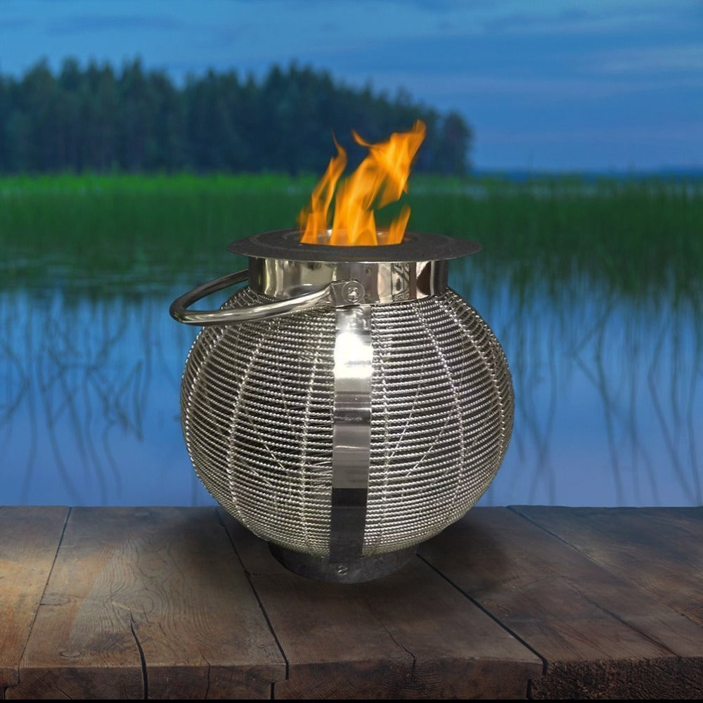 Anywhere Fireplace Jupiter 2 in 1 Gel Firepot or Lantern From Modern Blaze