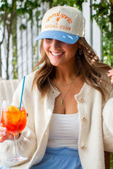 'Aperol Spritz Social Club' Snapback Trucker Hat from United Monograms