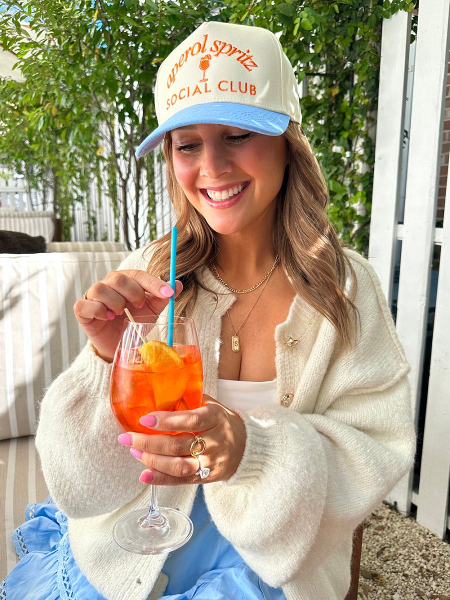 'Aperol Spritz Social Club' Snapback Trucker Hat from United Monograms
