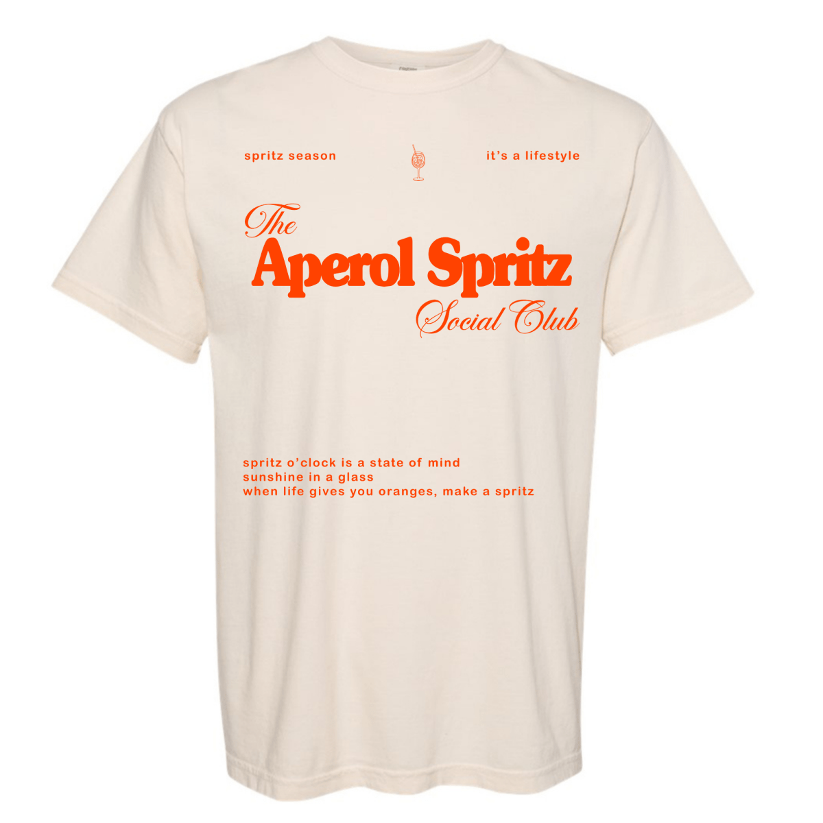 'Aperol Spritz Social Club' T-Shirt from United Monograms