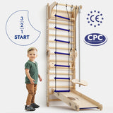 Apollo Swedish Wall / Climbing ladder for Little Austronauts + Moon swing Set + Slide Board from Goodevas