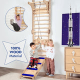 Apollo Swedish Wall / Climbing ladder for Little Austronauts + Moon swing Set + Slide Board from Goodevas