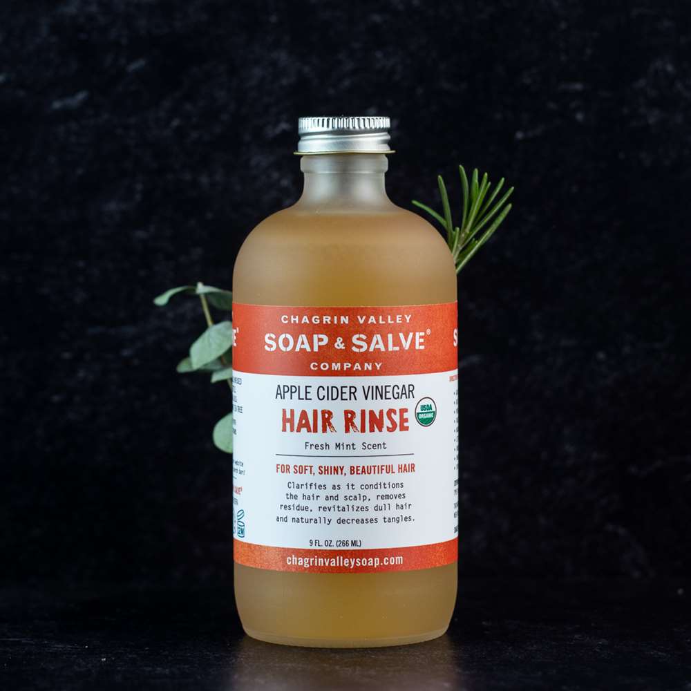 Apple Cider Vinegar Rinse Concentrate: Fresh Mint from Chagrin Valley Soap & Salve