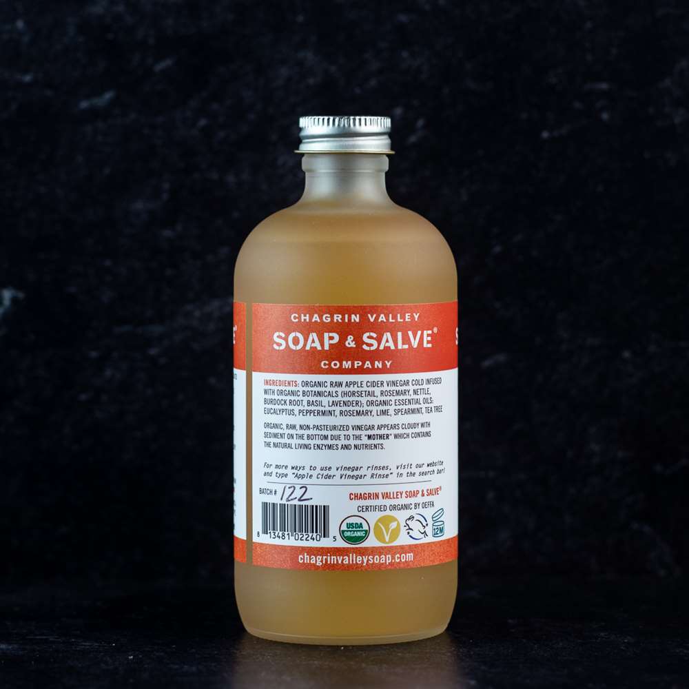 Apple Cider Vinegar Rinse Concentrate: Fresh Mint from Chagrin Valley Soap & Salve