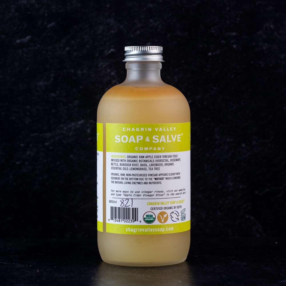 Apple Cider Vinegar Rinse Concentrate: Lemongrass Tea Tree from Chagrin Valley Soap & Salve