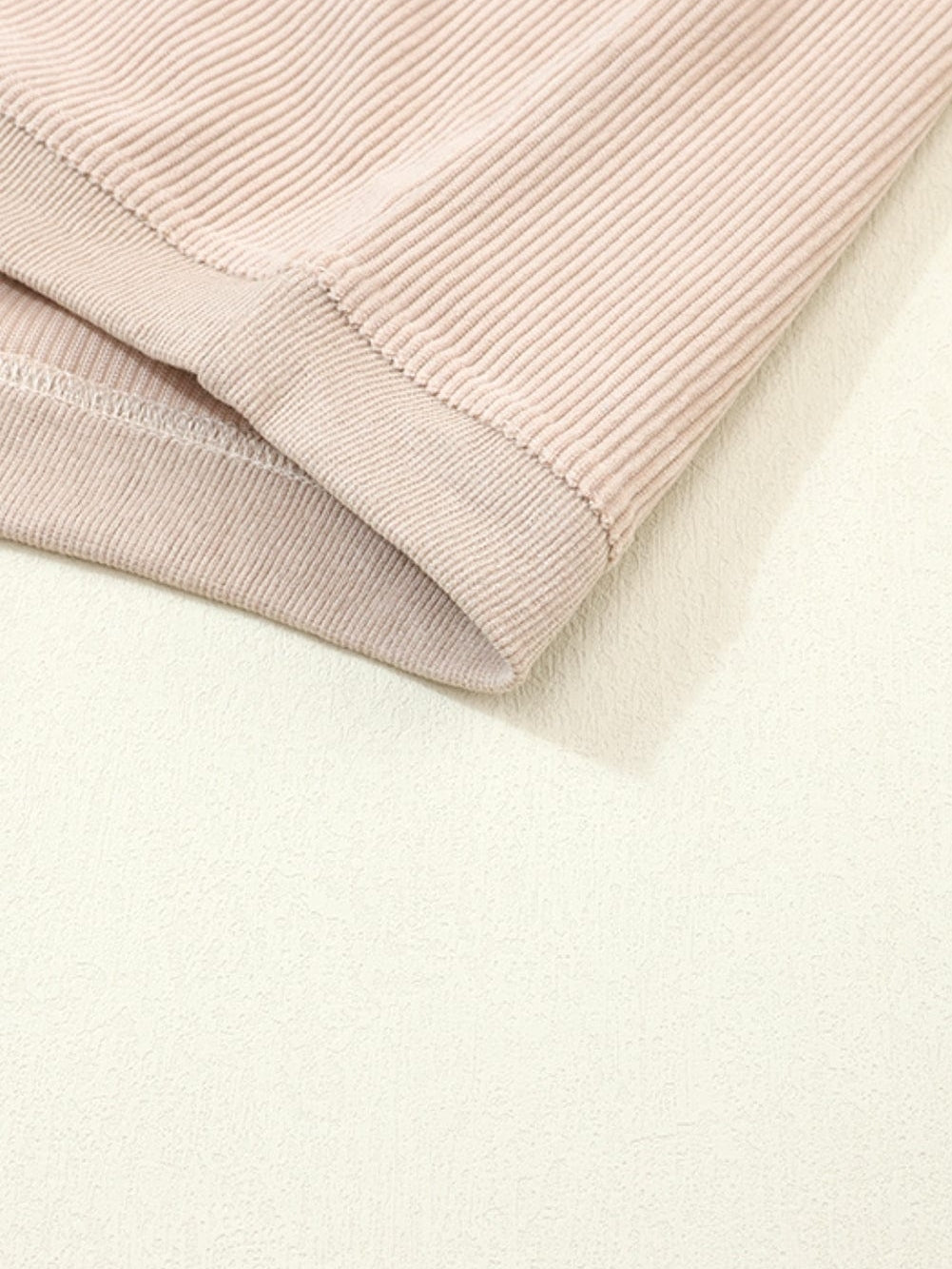 Apricot Corded Ribbed Oversized Sweater from MsDressly