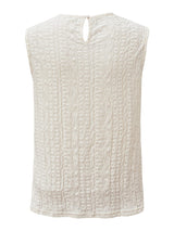 Apricot Lace Crochet Keyhole Back Sleeveless Tank Top From MsDressly
