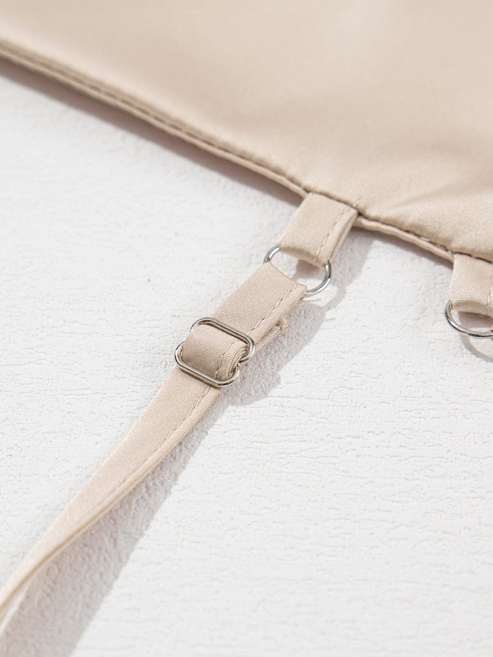 Apricot Pleated V Neck Satin Tank Top From MsDressly