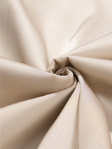 Apricot Pleated V Neck Satin Tank Top From MsDressly