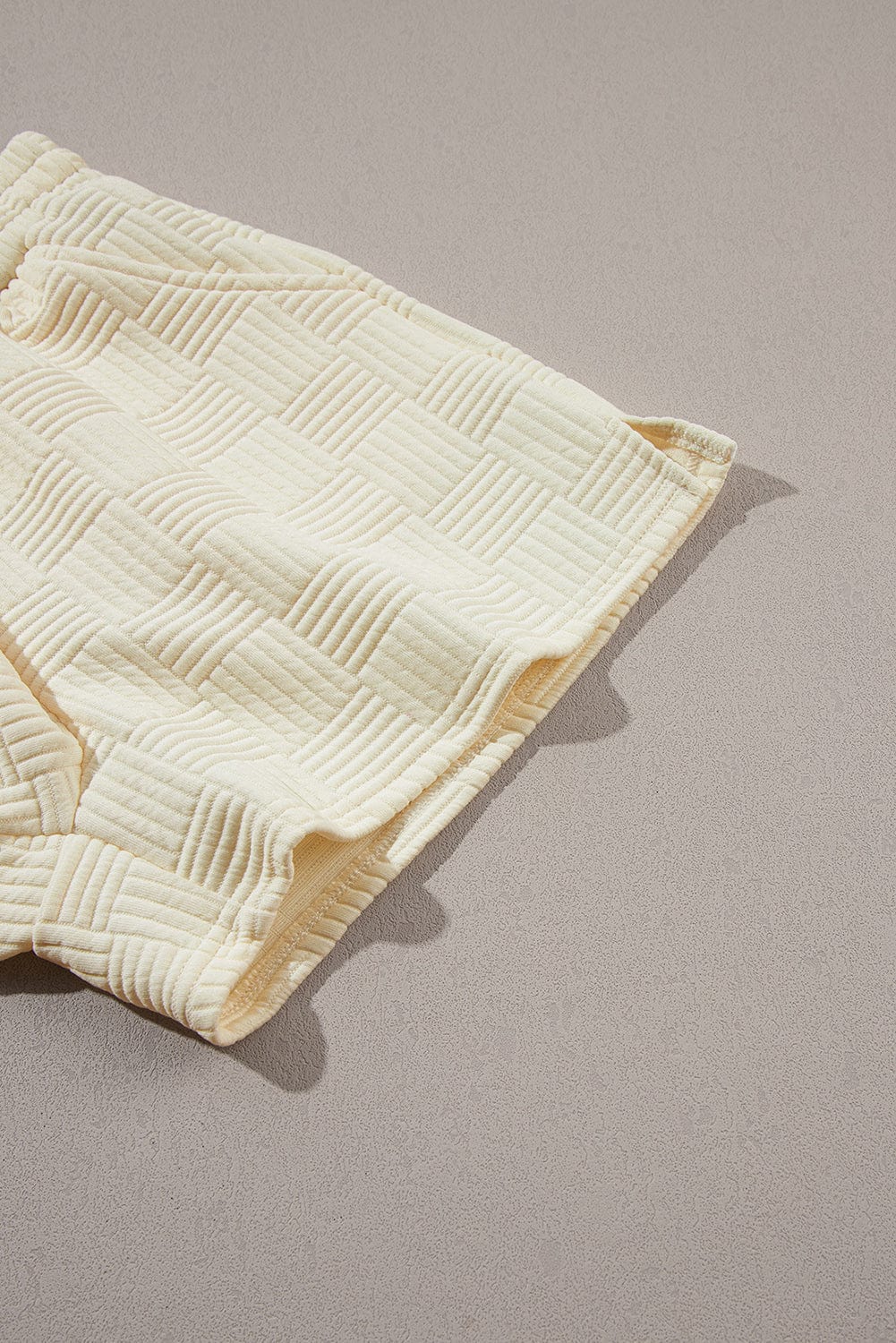 Apricot Ruffle Sleeve Tee and Drawstring Shorts Co-ord Set from MsDressly