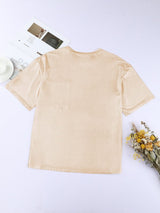 Apricot Silky Oversized Pocket Tee from MsDressly