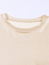 Apricot Silky Oversized Pocket Tee from MsDressly
