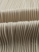 Apricot Textured Wave Detail Short Sleeve Blouse from MsDressly