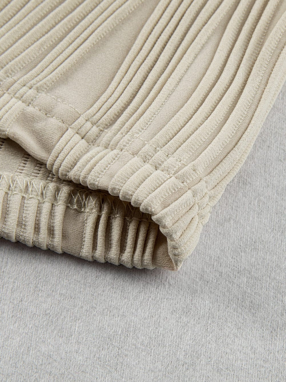 Apricot Textured Wave Detail Short Sleeve Blouse from MsDressly