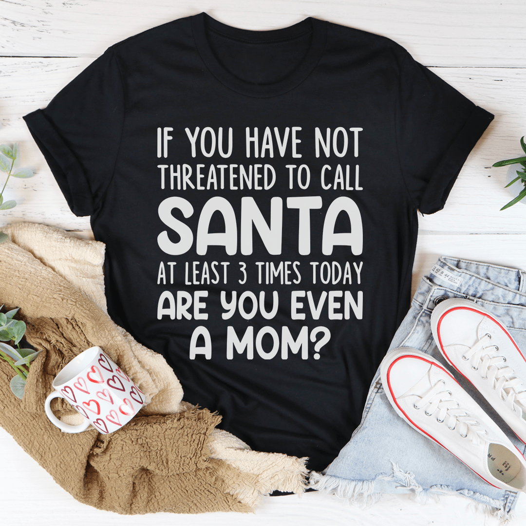 Are You Even A Mom Christmas Tee from Peachy Sunday