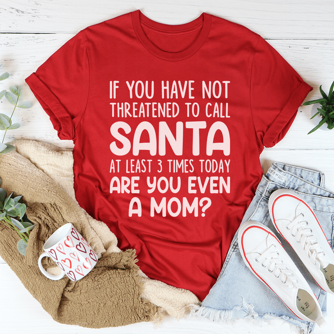 Are You Even A Mom Christmas Tee from Peachy Sunday