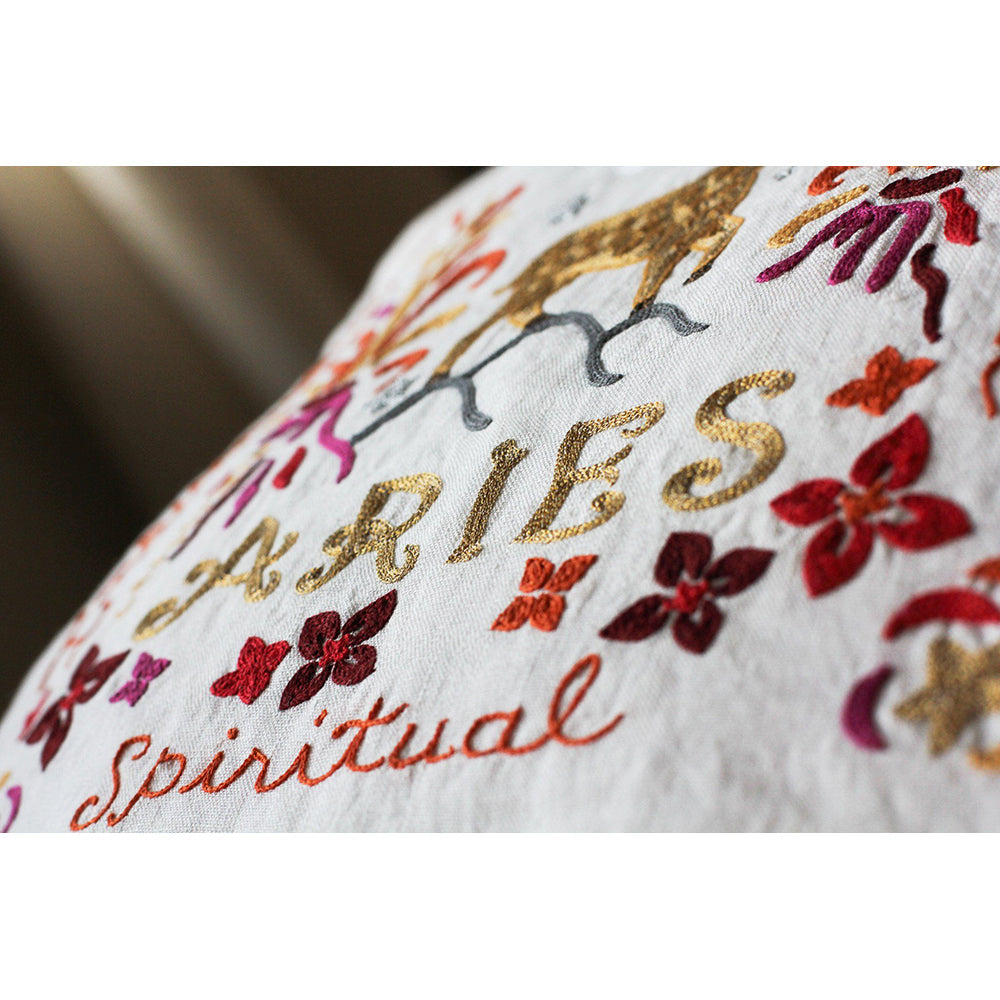Aries Astrology Hand-Embroidered Pillow by Cat Studio from Quirks!