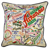 Arkansas Hand-Embroidered Pillow from Quirks!