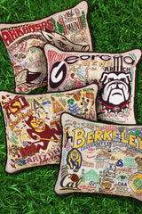 Arkansas, University of Collegiate Hand-Embroidered Pillow from Quirks!