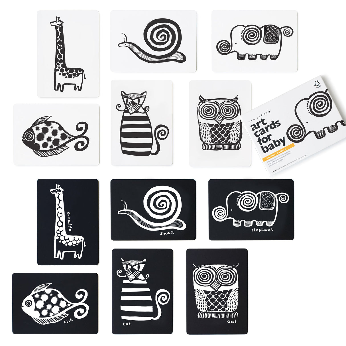Art Cards for Baby - Original Collection From Wee Gallery