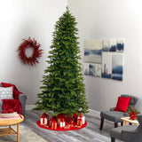 10’ Belgium Fir “Natural Look” Artificial Christmas Tree with 1050 Clear LED Lights from Nearly Natural