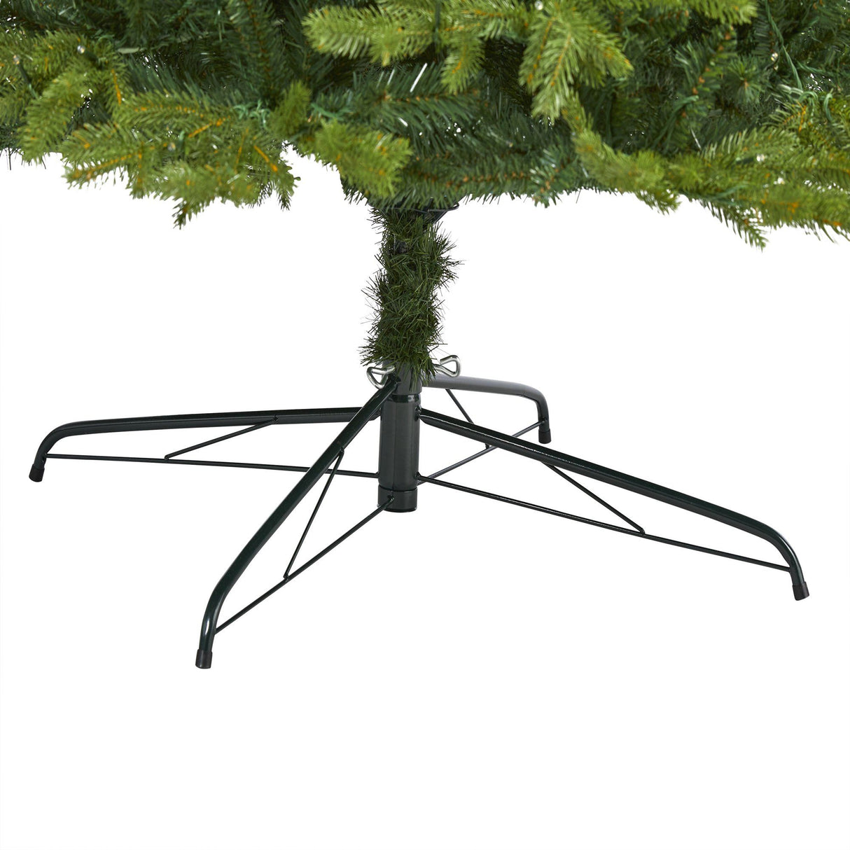 10’ Belgium Fir “Natural Look” Artificial Christmas Tree with 1050 Clear LED Lights from Nearly Natural