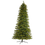 10’ Belgium Fir “Natural Look” Artificial Christmas Tree with 1050 Clear LED Lights from Nearly Natural