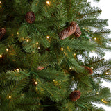10’ Fraser Fir Artificial Christmas Tree with 780 LED Lights and 2327 Bendable Branches from Nearly Natural