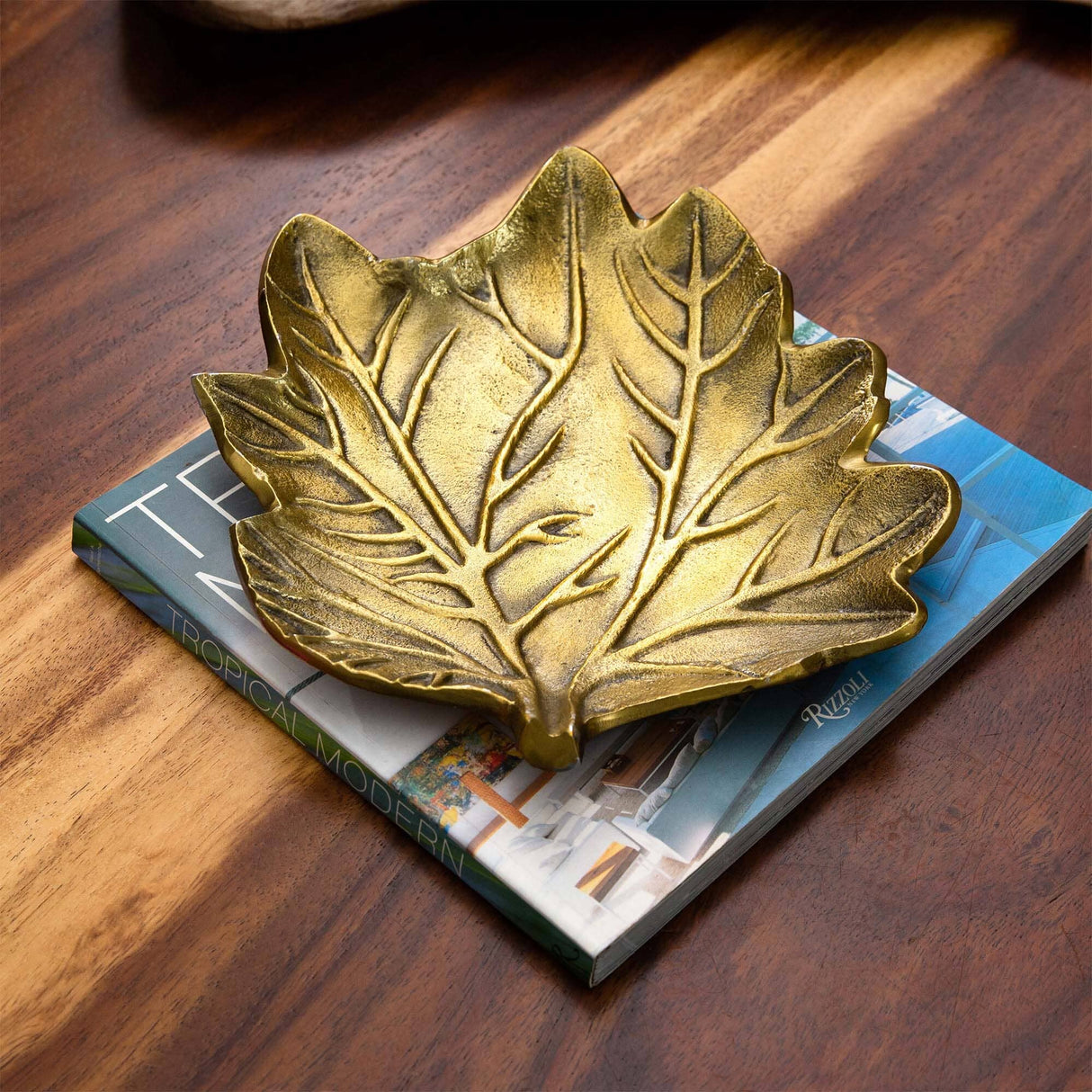 10" Gold Tree of Life Leaf Decorative Accent from Nearly Natural