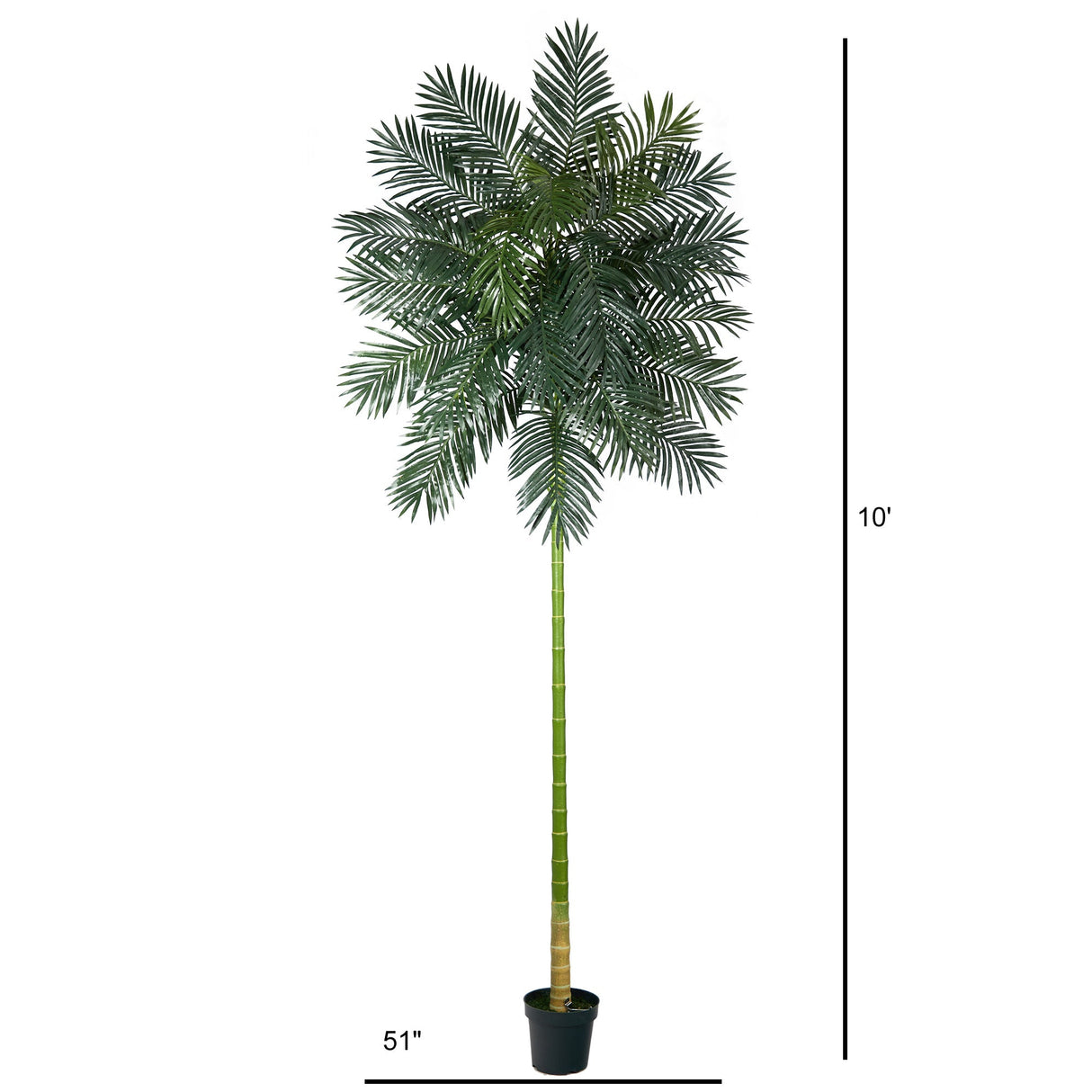Golden Cane Artificial Palm Tree 10’  from Nearly Natural