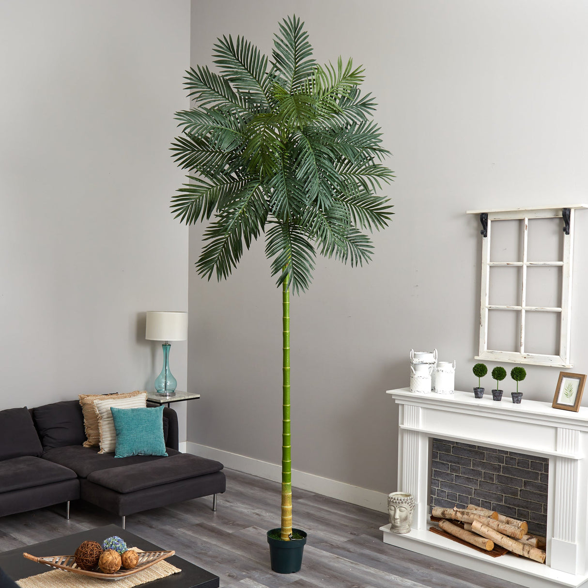 Golden Cane Artificial Palm Tree 10’  from Nearly Natural