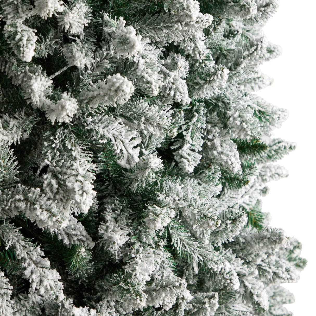 10’ Slim Flocked Montreal Fir Artificial Christmas Tree from Nearly Natural