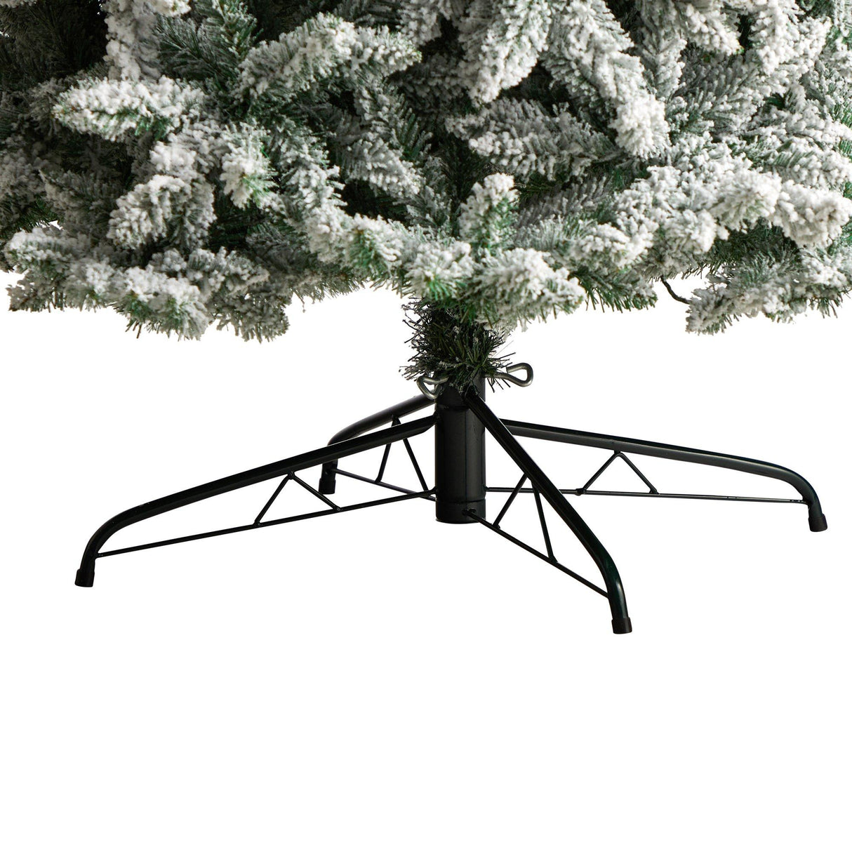 10’ Slim Flocked Montreal Fir Artificial Christmas Tree from Nearly Natural