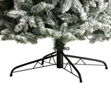10’ Slim Flocked Montreal Fir Artificial Christmas Tree from Nearly Natural