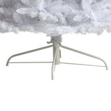 10’ Slim White Artificial Christmas Tree with 800 Warm White LED Lights and 2420 Bendable Branches from Nearly Natural