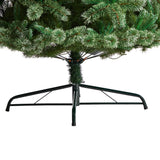 10’ Wisconsin Slim Snow Tip Pine Artificial Christmas Tree with 1050 Clear LED Lights from Nearly Natural