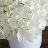 11” Artificial Hydrangea Arrangement in White Metal Vase from Nearly Natural