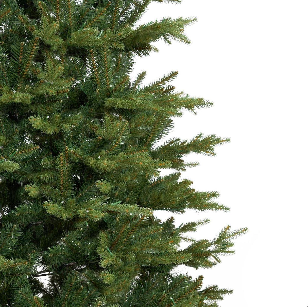 11’ Belgium Fir “Natural Look” Artificial Christmas Tree with 1250 Clear LED Lights and 4222 Bendable Branches from Nearly Natural