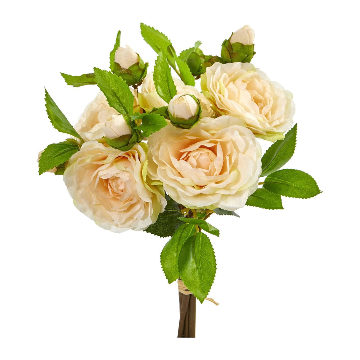 11” Camellia Artificial Flower Bouquet (Set of 4) from Nearly Natural