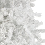 11' White Artificial Christmas Tree with 2720 Bendable Branches and 1000 LED Lights from Nearly Natural
