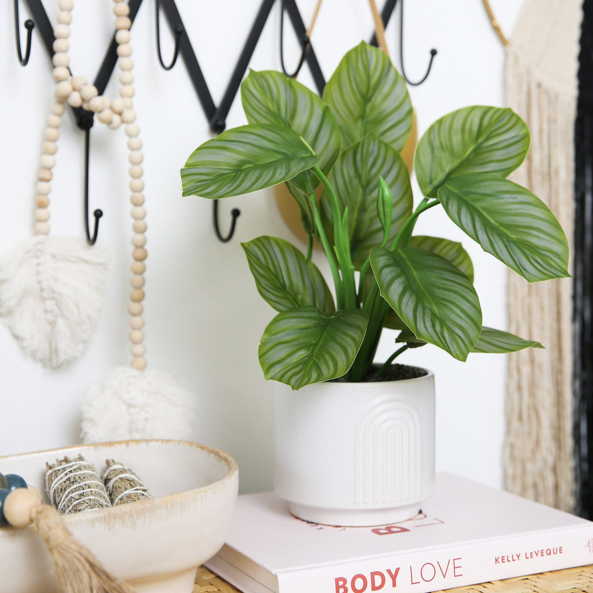 12" Artificial Calathea Plant with Decorative Planter from Nearly Natural