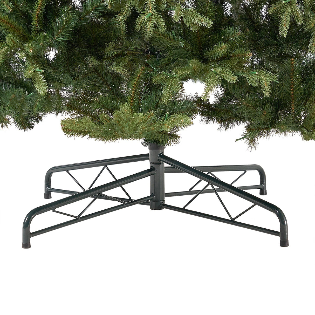 12’ Belgium Fir “Natural Look” Artificial Christmas Tree with 1500 Clear LED Lights and 4962 Bendable Branches from Nearly Natural