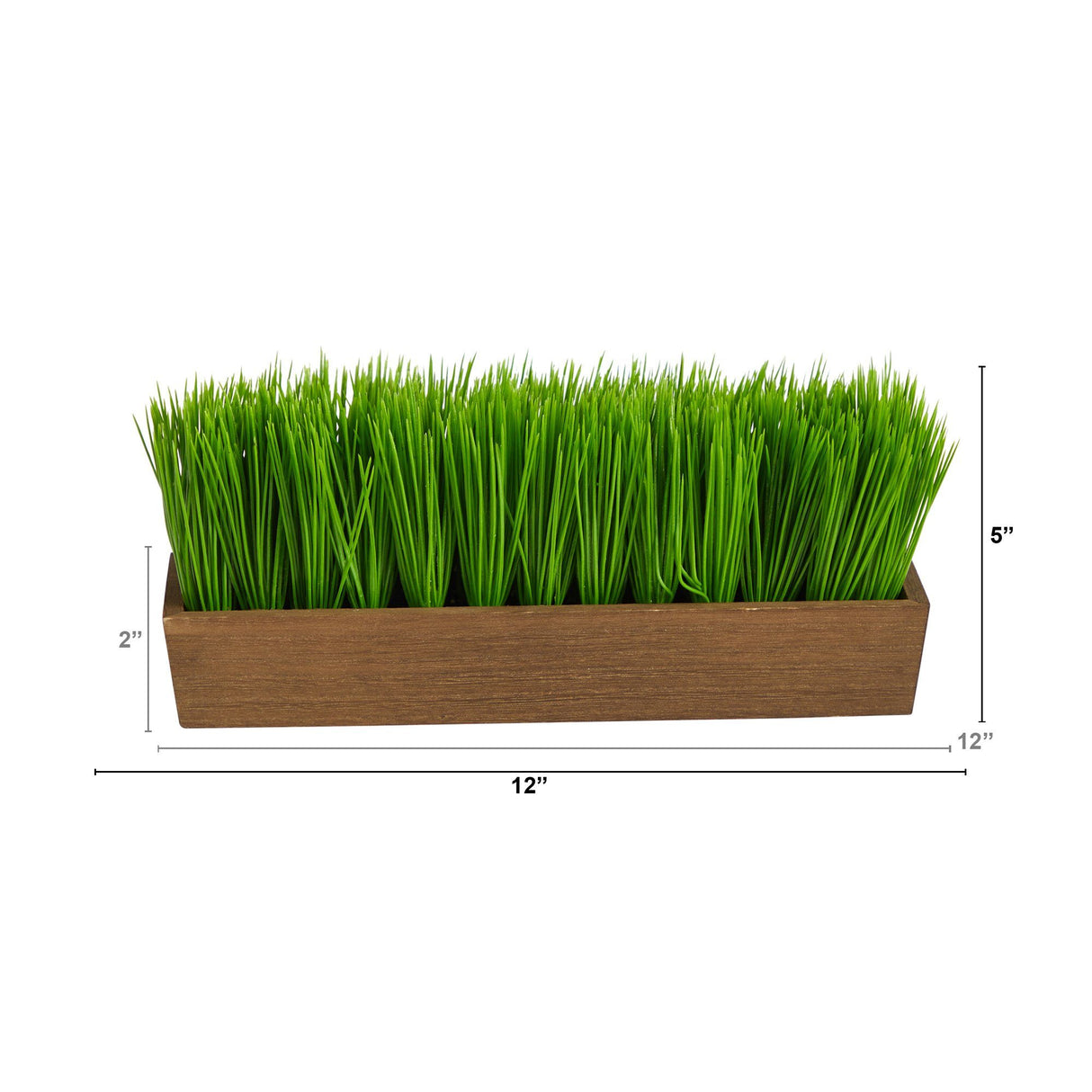 12” Grass Artificial Plant in Decorative Planter from Nearly Natural